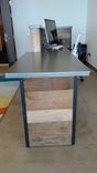 Reclaimed Wood/Steel Reception Desk 3 small