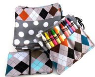 Wedding Favors. Kid's Crayon Wallet. Party Pack 2 small