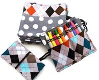 Wedding Favors. Kid's Crayon Wallet. Party Pack 4 small