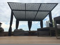 Aluminum Pergola Screening 20' X 20' Custom Design 5 small
