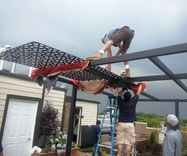 Aluminum Pergola Screening 20' X 20' Custom Design 2 small