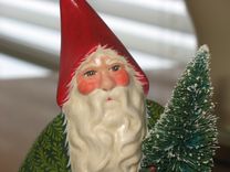 German Belsnickle Santa Handcrafted From An Antique Chocolate Mold 1 small