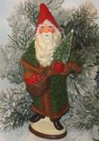 German Belsnickle Santa Handcrafted From An Antique Chocolate Mold 4 small