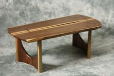 Live Edge Coffee Table / Slab Stance Series 1 small