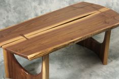 Live Edge Coffee Table / Slab Stance Series 2 small