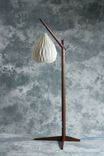 Egret Lamp: Fine Craft / Easy Japanese Joinery Assembly / Color Cord / Origami Shade 3 small