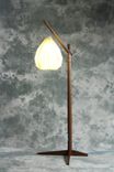 Egret Lamp: Fine Craft / Easy Japanese Joinery Assembly / Color Cord / Origami Shade 5 small