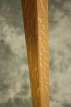 Egret Lamp: Oak With Curved Arm / Cotton Cord / East Fork Pottery Shade / Japanese Joinery Assembly 5 small