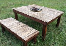 Farmhouse Dining Table And Bench 6 small