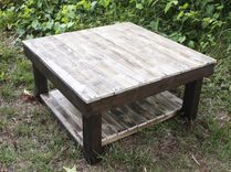 The Weathered Farmhouse Reclaimed Wood Coffee Table 1 small