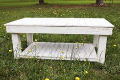 The Shabby Chic Farmhouse Reclaimed Wood Coffee Table 2 small