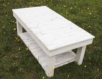 The Shabby Chic Farmhouse Reclaimed Wood Coffee Table 3 small