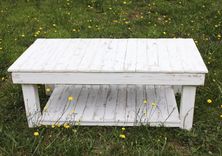 The Shabby Chic Farmhouse Reclaimed Wood Coffee Table 6 small