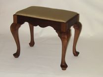 Walnut Queen Anne Foot Stool 1 small