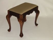 Walnut Queen Anne Foot Stool 2 small