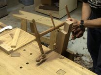 Walnut Queen Anne Foot Stool 4 small
