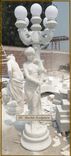 Maiden Statue Holding Candelobra Lamp 2 small