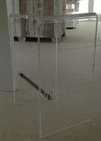 Acrylic Stool - Folded "Waterfall Edge" 3/4" Thick Clear Acrylic - Custom Sizing Available 3 small