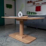 Solid Oak Banquette Table 5 small