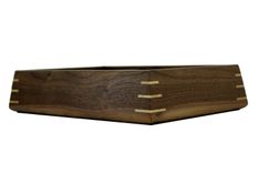 Valet Box | Solid Black Walnut With Birdseye Maple Splines 2 small