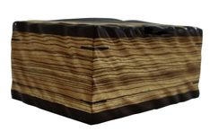 Sculpted Men's Valet & Watch Box | Solid Zebrawood And Wenge 4 small