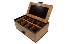 Men's Watch & Pen Box | Solid Figured Cherry And Wenge 3 small