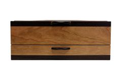 Men's Watch & Pen Box | Solid Figured Cherry And Wenge 5 small