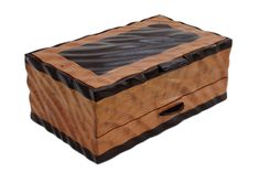 Sculpted Men's Watch & Valet Box With Sliding Drawer 6 small