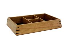Valet Box | Solid Cherry With Wenge Splines 2 small