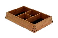 Valet Box | Solid Cherry With Wenge Splines 3 small