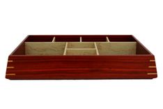 Valet & Watch Box | Solid Padauk With Birdseye Maple Dividers And Splines 5 small