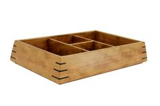 Valet Box | Solid Cherry With Wenge Splines 3 small