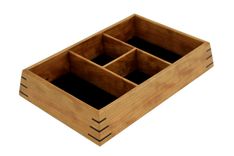 Valet Box | Solid Cherry With Wenge Splines 5 small