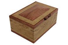 Men’S Valet & Watch Box | Solid Figured Cherry Wood & Bubinga 5 small