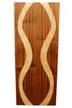 Elegant Woman Floating Wall Panel | Solid Birdseye Maple And African Mahogany 1 small