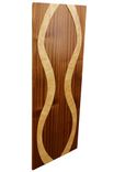 Elegant Woman Floating Wall Panel | Solid Birdseye Maple And African Mahogany 2 small