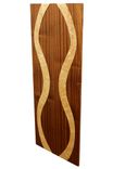 Elegant Woman Floating Wall Panel | Solid Birdseye Maple And African Mahogany 3 small