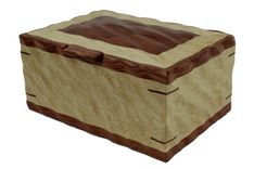 Sculpted Men's Valet & Watch Box | Solid Birdseye Maple And Bubinga 1 small