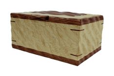 Sculpted Men's Valet & Watch Box | Solid Birdseye Maple And Bubinga 3 small