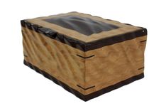 Sculpted Men's Valet & Watch Box | Solid Cherry And Wenge 3 small