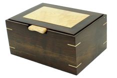 Men's Valet & Watch Box | Solid Peruvian Walnut And Birdseye Maple 3 small