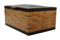 Men's Valet & Watch Box | Solid Figured Cherry Trimmed In Wenge Accents 3 small