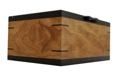 Men's Valet & Watch Box | Solid Figured Cherry Trimmed In Wenge Accents 1 small