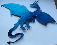 European Dragon Metal Wall Art 2 small