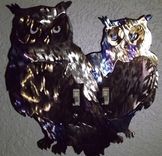 Double Owl Wall Switch Plate Cover 1 small
