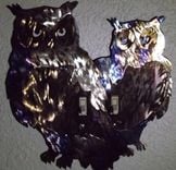 Double Owl Wall Switch Plate Cover 2 small