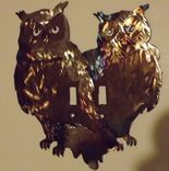 Double Owl Wall Switch Plate Cover 4 small