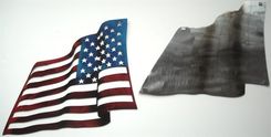 United States Flag Wall Sculpture 2 small