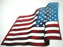 United States Flag Wall Sculpture 4 small