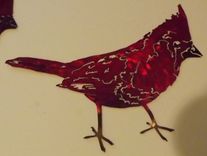 Cardinal Metal Wall Art Sculpture 1 small